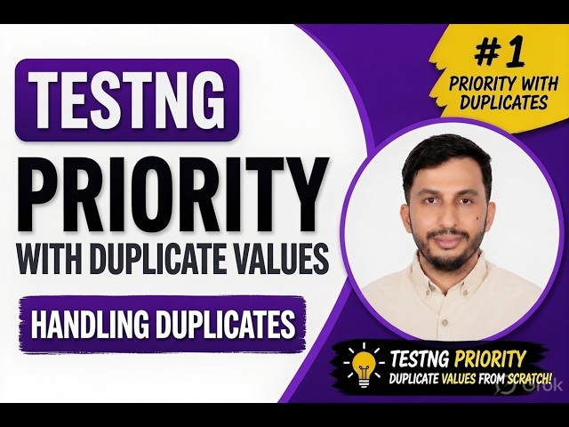 TestNg Priority   Duplicate Priority Value