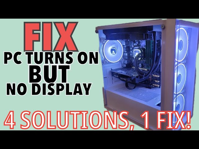 FIX PC turns on but no display | Computer turns on but no signal to monitor