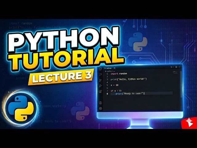 Lecture- 3 | Python Tutorial for Web Development in Bangla 