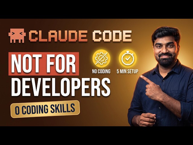 Claude Code Is NOT for Developers — I Have Zero Coding Skills (Tamil)