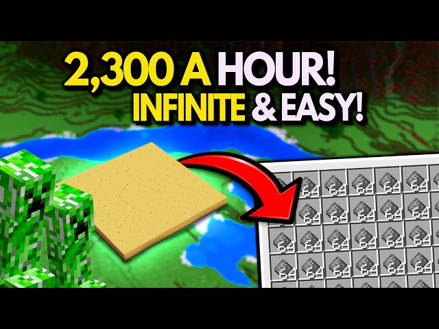 EASIEST Creeper Farm In Minecraft Bedrock +1.21/26.2!