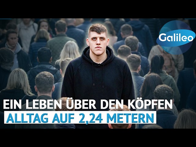 Life from a bird's eye view: Everyday life as Germany's tallest person | Galileo | ProSieben