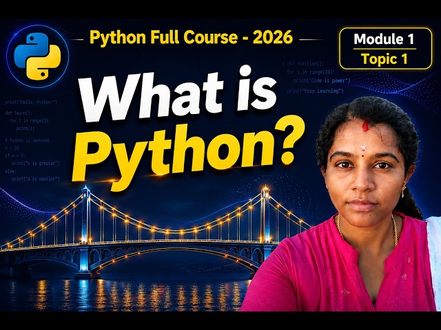 M 1 | T 1 | What Is Python ? | Features & Applications of Python| Python Full Course 2026 | Python