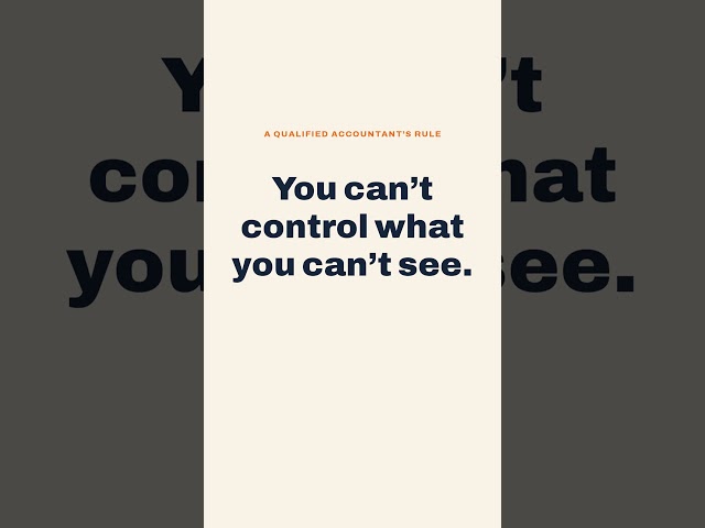 You Can't Control What You Can't See — Take Control of Your Food Bill