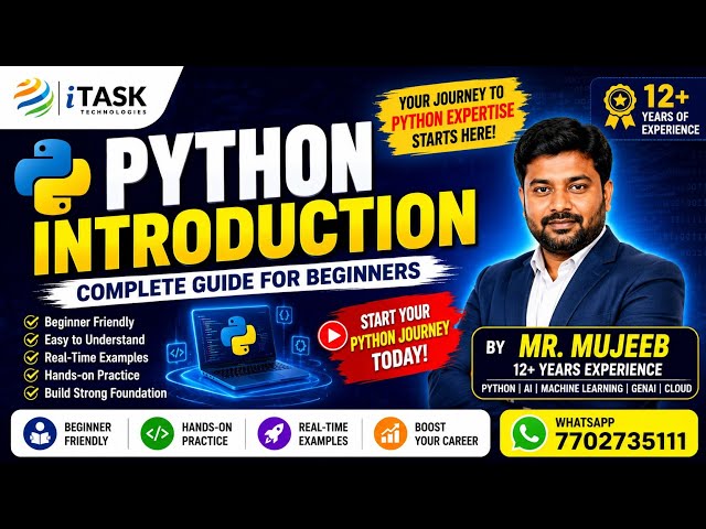 Python Tutorial for Beginners 2026 | Complete Python Introduction | By Mr. Mujeeb 12+ Years Exp