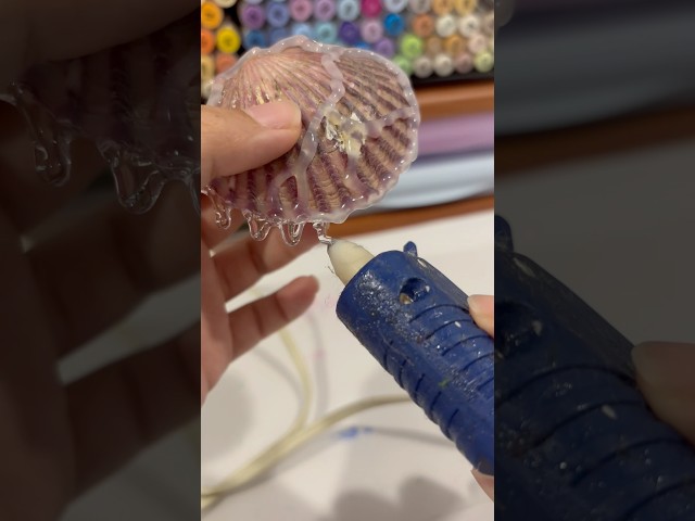 DIY idea for when you’re bored 😳🩷🌊🐚 #art #diy #artideas #diyideas