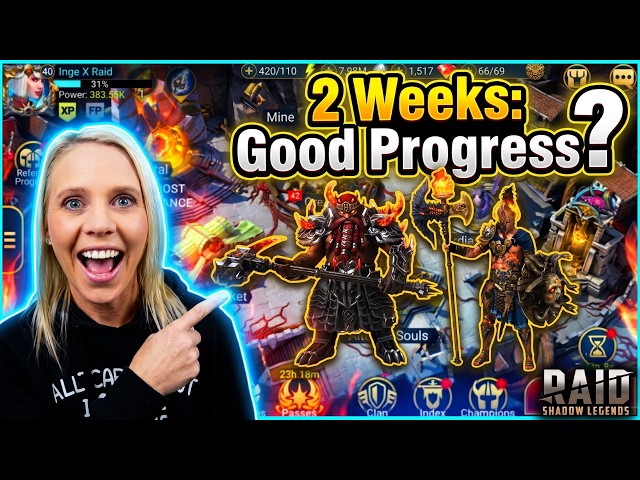 My Two Week Raid Shadow Legends Progress
