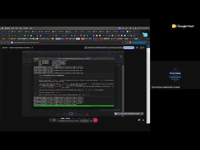 System Commands Live Session