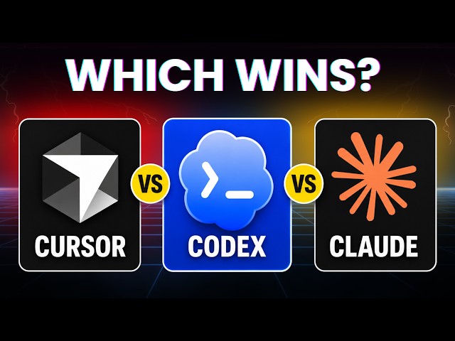 Claude Code vs Codex vs Cursor: which one comes out on top?