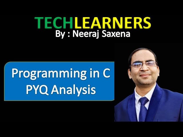 PYQ Analysis | Programming in C