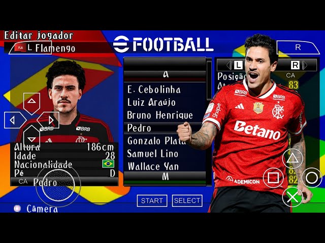 eFOOTBALL PES BRAZUKA 2027 PPSSPP DIVISÕES BRASILEIRAS DA A.B.C E D KITS TIMES E ELENCOS ATUALIZADOS