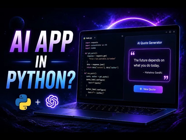 Python + ChatGPT = AI Quote Generator