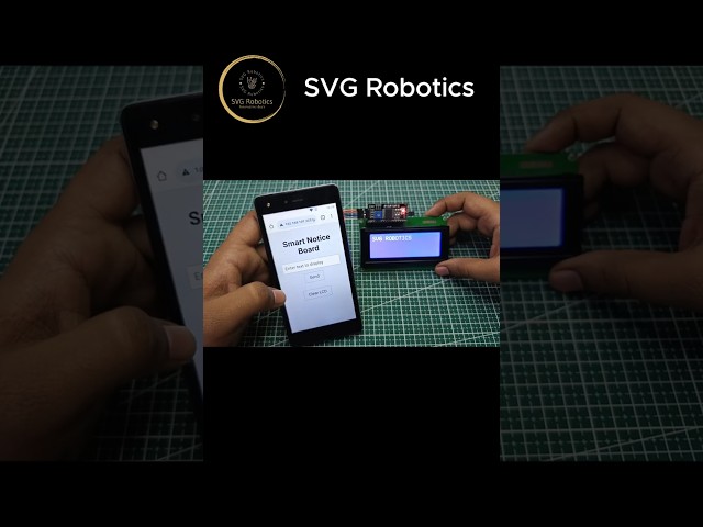 The End🔥 Smart Notice Board using ESP8266 #noticeboard #iotprojects #iot