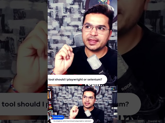 Which Tool To Learn For Automation Testing ? playwright or Selenium ? #testautomation #shorts