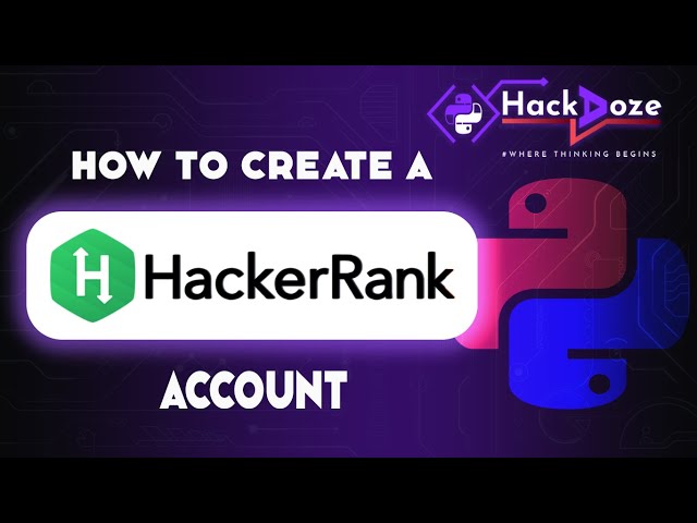 How to Create HackerRank Account