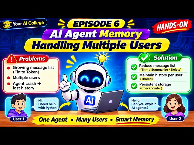 AI Agent Memory Explained: How Agents Remember Everything | LangChain Hands-On