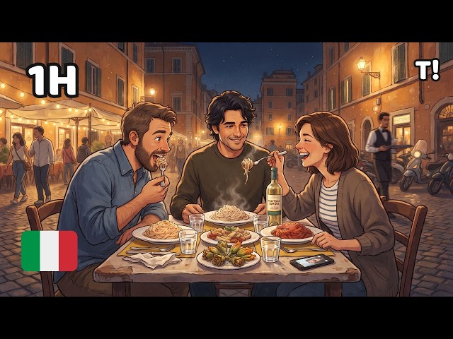 Italian Listening Practice 🇮🇹 | Real-Life Group Dialogues for Beginners (A1–A2)