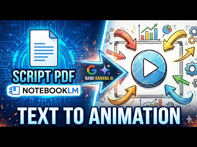How to Turn NotebookLM Notes into Whiteboard Animation (Nano Banana Pro Tutorial)