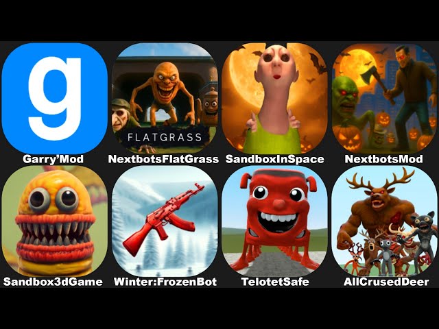 NEXTBOTS IN PLAYGROUND MOD HALLOWEEN 2025,SANDBOX IN SPACE,TELOTET SAFE,99 NIGHTS IN THE FOREST,GMOD