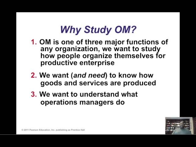 Introduction to Operations Management Part 1