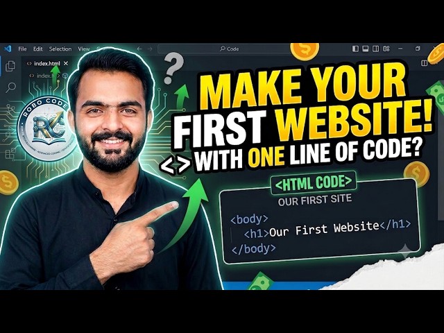 HTML Tutorial for Beginners #1 | Create Your First HTML File & Run It in Chrome