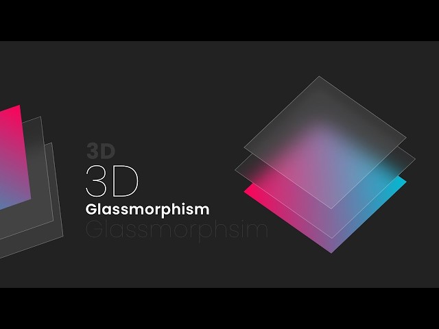 CSS 3D Glassmorphism Animation Effects