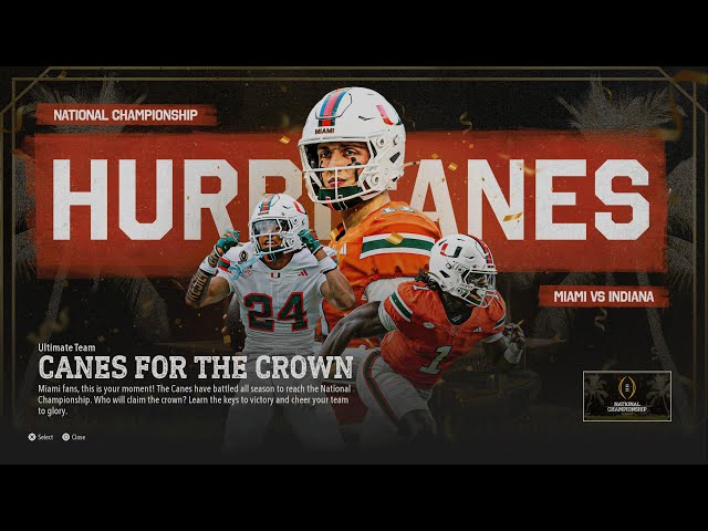 10 Miami vs. 1 Indiana |  🏈 CANES IN THE NATTY