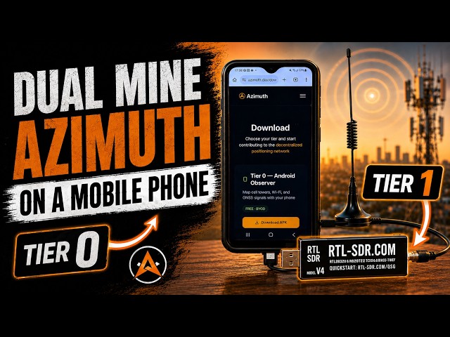 Dual Mining Azimuth on a Mobile Phone | Tier 0 and Tier 1 Node Setup