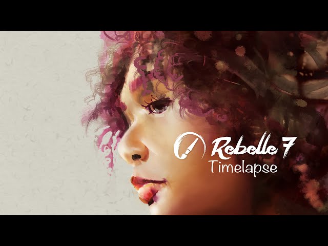 Ebony Watercolor Portrait - Rebelle 7 Timelapse