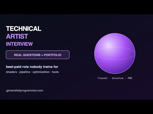 Technical Artist Interview: Questions + Portfolio