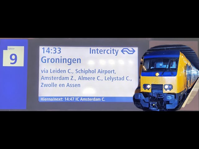 Dutch Train Cab Ride from The Hague to Groningen