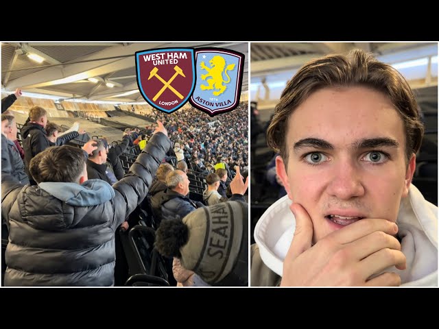VILLA FANS BANTER WEST HAM & INSANE SCENES at West Ham vs Aston Villa 