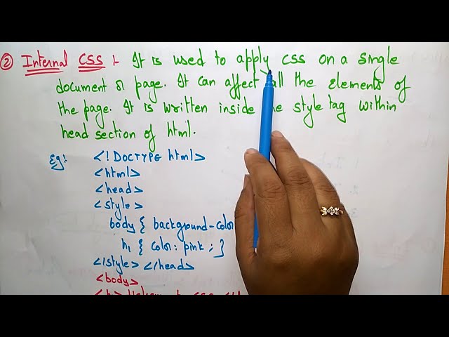 CSS in html tutorial | CSS tutorials | Cascading Style Sheets  | Lec-02 |  Bhanu Priya