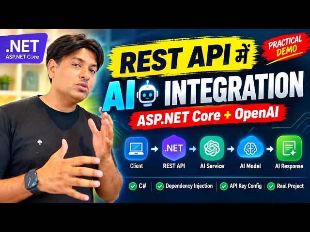 AI Integration in .NET REST API 🔥 | Build AI-Powered API with ASP.NET Core | C#