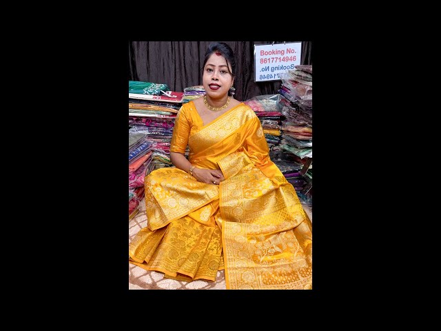 MSP Exclusive ঘিচা সিল্ক & গাজ্জি💥 || 8617714946 #saree #shopping #fashion