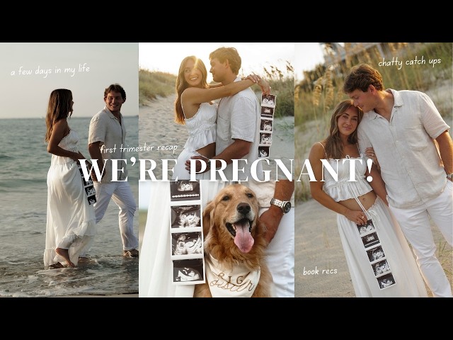 FIRST TRIMESTER VLOG: we're pregnant! recapping all things first tri as a new mom! book recs, bts!