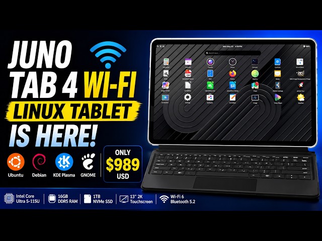 Juno Tab 4 Wi-Fi Review: The Ultimate Linux Tablet?