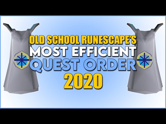 OSRS's Most EFFICIENT Quest Order