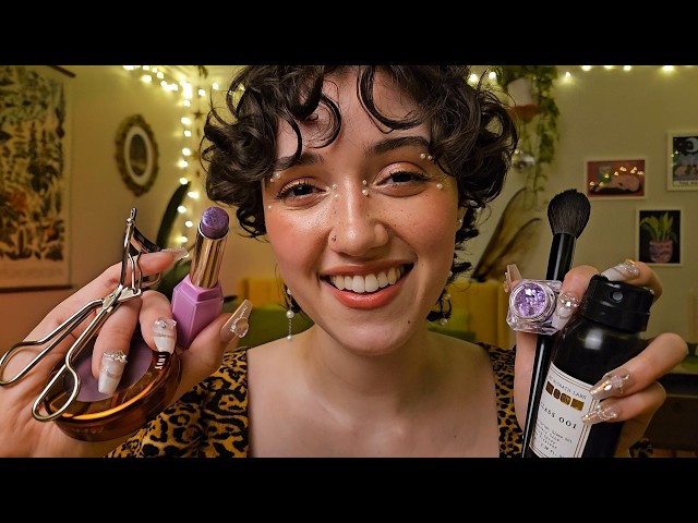 ASMR Fast and Aggressive Makeup Application 💄 (doing your makeup, clicky whispers, layered sounds)