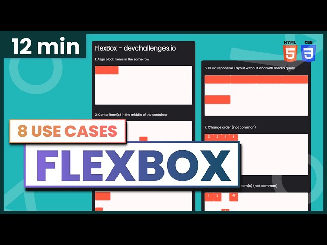 Learn Flexbox with 8 Use Cases in 12 Minutes | CSS Tutorial 2021