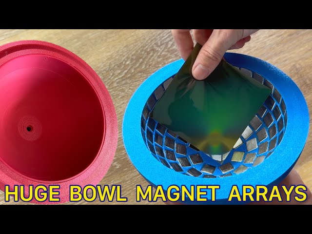 Huge bowl magnet array (LaPoint array) for a PrimerCube build
