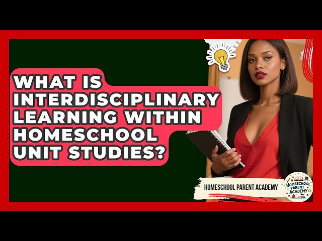 What Is Interdisciplinary Learning Within Homeschool Unit Studies? - Homeschool Parent Academy