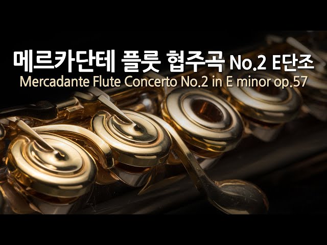 메르카단테 플룻 협주곡 No.2 E단조 op.57 | Mercadante Flute Concerto No.2 in E minor op.57 | 제임스 골웨이(플룻)
