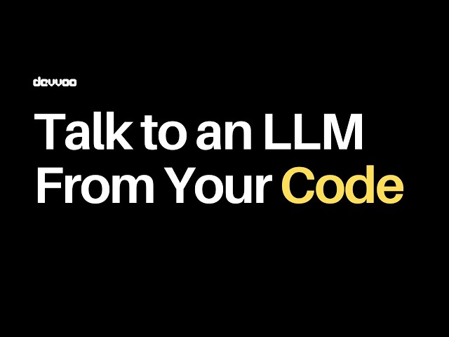 How to Talk to an LLM From Your Own Code [Chapter 1 - AI Engineering]