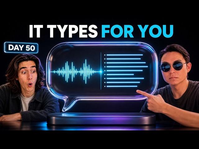 Day 50: 2 Vibe Coders Build an AI Voice-to-Text App From Scratch | Hunter x Joshua