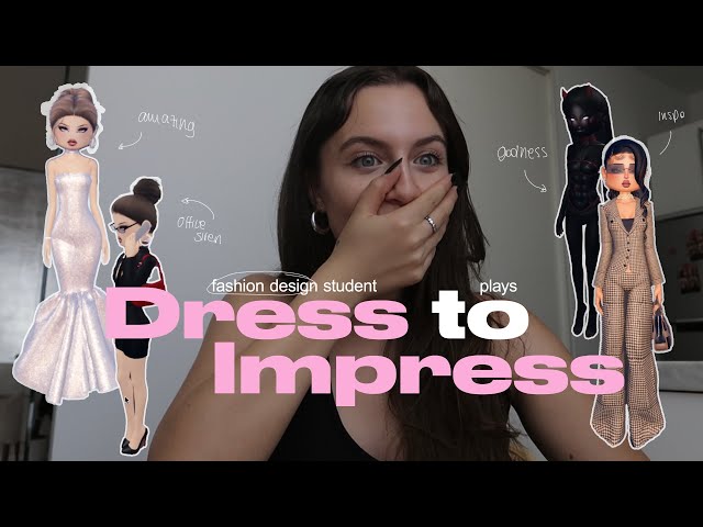 Fashion Design student plays DRESS TO IMPRESS ⭐️🎀