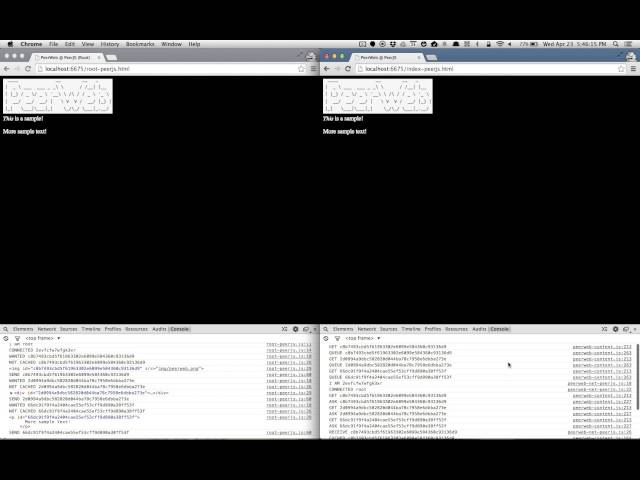 PeerWeb - PeerJS-based proof-of-concept