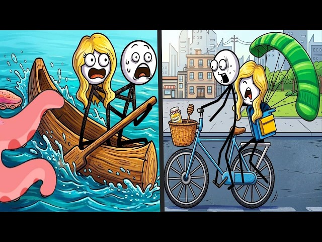 WHO IS LYING vs BRAIN TRICKY PUZZLE - Satisfying STICKMAN Double Gameplay ASMR (android/ios)