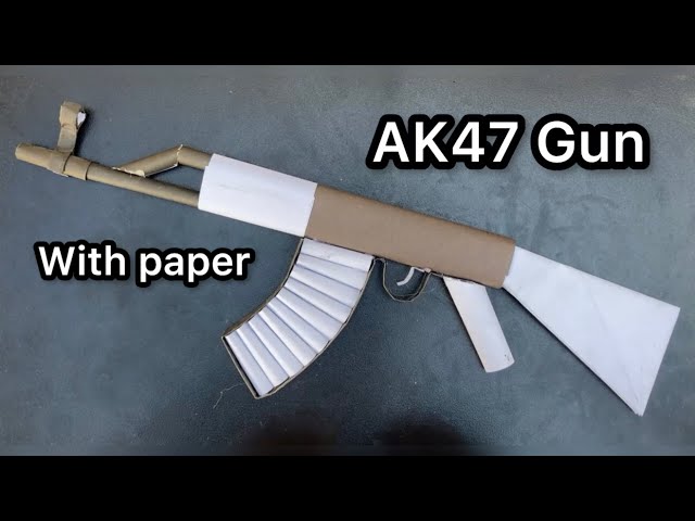 How to Make a Paper AK-47 | Easy Paper Craft Tutorial | Navora Craft Studio