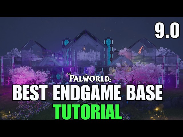 🟥BEST Palworld 1.0  END GAME All In One Base COMPLETE TUTORIAL 9.0